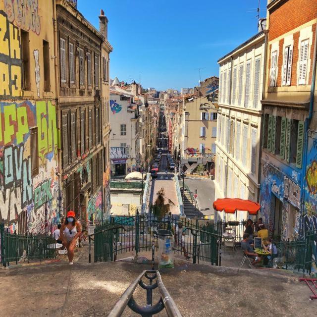 מרסיי Quartier Des Createurs "La Plaine Cours Julien" Chambre Privee Dans Appartement Menage Frequent Des Parties Commune מראה חיצוני תמונה